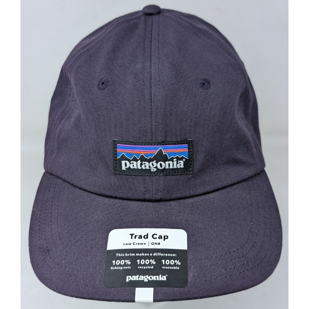 Patagonia P-6 Label Trad Cap Piton Purple Baseball Cap 2020 NEW W/Tags Strapback